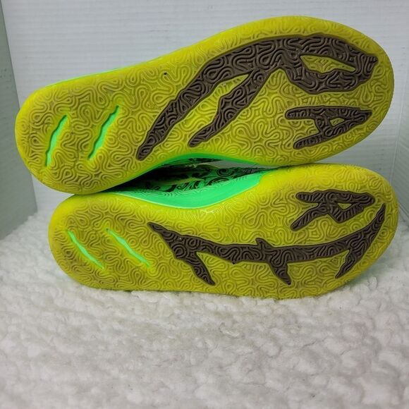 PUMA LAMELO MB.03 La France Mens Size 12 Green/Yellow 379233-01 basketball Shoes - Picture 12 of 12
